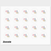 Sticker Rond Shabbat (Feuille)
