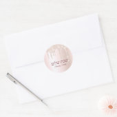Sticker Rond Shabbat Shalom Rose juif Parties scintillant or go (Enveloppe)