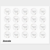 Sticker Rond Shabby Chic Bois Blanc Rustique Agritourisme Grang (Feuille)