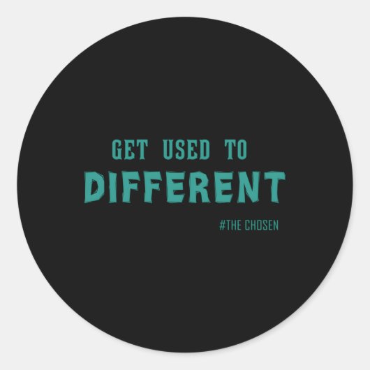 Sticker Rond S'Habituer À Différents Choix (Devant)