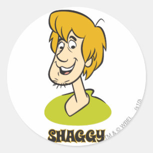 Sticker Rond Shaggy Name Graphic