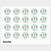 Sticker Rond Shake Rattle et Roll (Feuille)