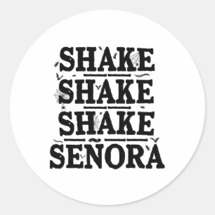 Sticker Rond Shake Shake Retro Vintage Funny Halloween S p