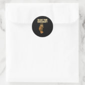 Sticker Rond Shake Time - Funny Bodybuilding Gym - Protein Shak (Sac)