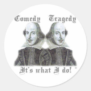 Sticker Rond Shakespeare - est il ce que je fais !