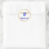 Sticker Rond Shalom Hanoukka (Sac)