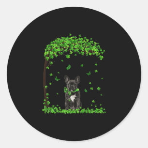 Sticker Rond Shamroc irlandais amoureux du Jour de la Saint Pat