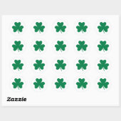Sticker Rond Shamrock (Feuille)