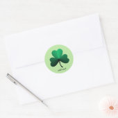 Sticker Rond Shamrock (Enveloppe)
