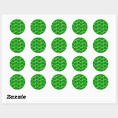 Sticker Rond Shamrock (Feuille)