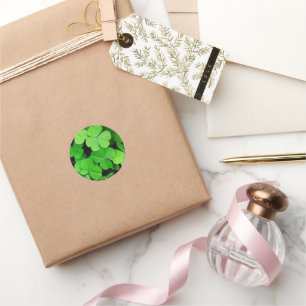 Sticker Rond Shamrock