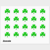 Sticker Rond shamrock 3d (Feuille)