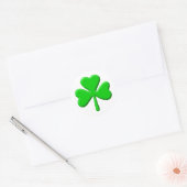 Sticker Rond shamrock 3d (Enveloppe)