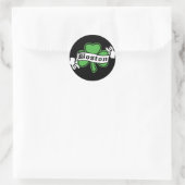 Sticker Rond Shamrock de Boston (Sac)