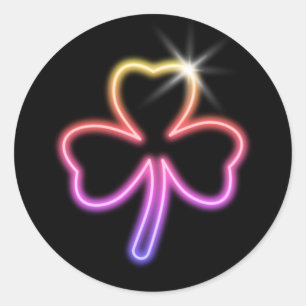 Sticker Rond Shamrock de la Saint-Patrick