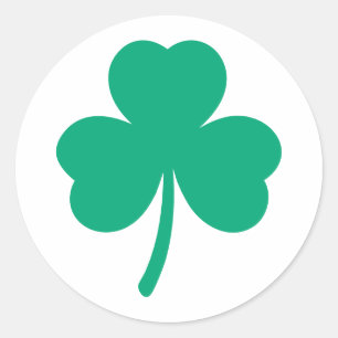 Sticker Rond Shamrock irlandais