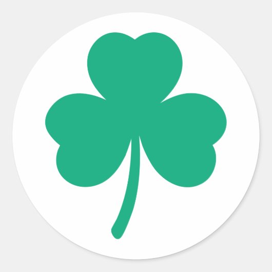 Sticker Rond Shamrock irlandais (Devant)