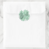 Sticker Rond Shamrock irlandais (Sac)