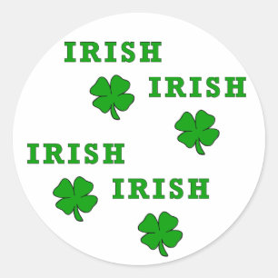 Sticker Rond SHAMROCK IRLANDAIS - Customisé