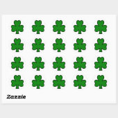 Sticker Rond Shamrock, Irlande (Feuille)