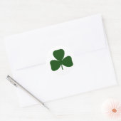 Sticker Rond Shamrock, Irlande Irlandais Clover, Jour de la Sai (Enveloppe)