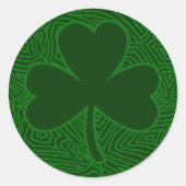 Sticker Rond Shamrock Scribblprint (Devant)