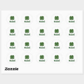 Sticker Rond Shamrock Slainte (Feuille)