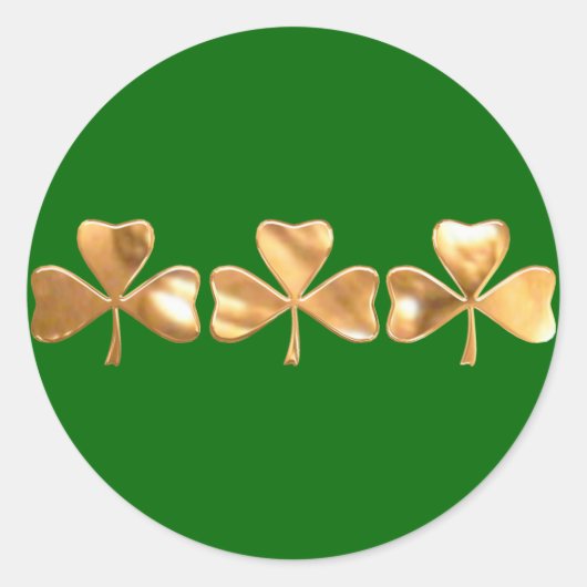 Sticker Rond shamrock tri penny (Devant)