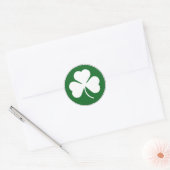 Sticker Rond Shamrock vert (Enveloppe)