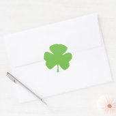 Sticker Rond shamrock vert (Enveloppe)