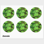 Sticker Rond Shamrock vert St Patrick iPhone 5 Coque-Mate (Feuille)