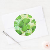 Sticker Rond Shamrock vert St Patrick iPhone 5 Coque-Mate (Enveloppe)