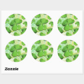 Sticker Rond Shamrock vert St Patrick iPhone 5 Coque-Mate (Feuille)