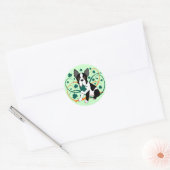 Sticker Rond Shamrockin' Terrier (Enveloppe)