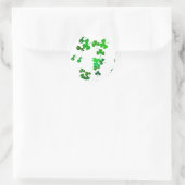 Sticker Rond Shamrocks chanceux (Sac)