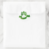Sticker Rond Shamrocks de la Saint Patrick (Sac)