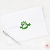 Sticker Rond Shamrocks de la Saint Patrick (Enveloppe)