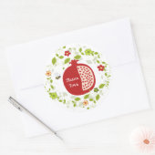 Sticker Rond Shanah Tovah Rosh Hashanah Nouvel An juif (Enveloppe)