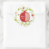 Sticker Rond Shanah Tovah Rosh Hashanah Nouvel An juif (Sac)