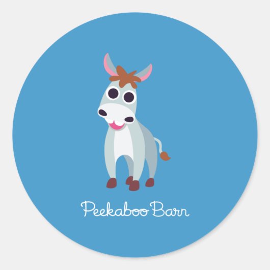 Sticker Rond Shane l'âne (Devant)