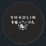 Sticker Rond Shaolin Kung Fu Arts martiaux chinois<br><div class="desc">Shaolin Kung Fu Arts martiaux chinois</div>