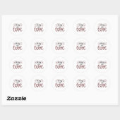 Sticker Rond Share the Love (Feuille)