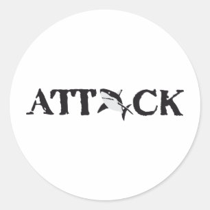 Sticker Rond shark
