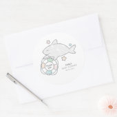 Sticker Rond Shark Ahoy (Enveloppe)