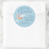 Sticker Rond Shark face à vos peurs débutants nage prix (Sac)