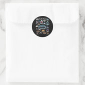 Sticker Rond Shark faces Which Face Do You Want To Encounter (Sac)
