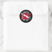 Sticker Rond Shark Gear par Divers Den (Sac)