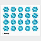 Sticker Rond Sharks ! (Feuille)