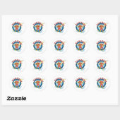 Sticker Rond Shazam (Feuille)