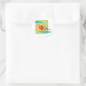 Sticker Rond SHAZAM Sort (Sac)
